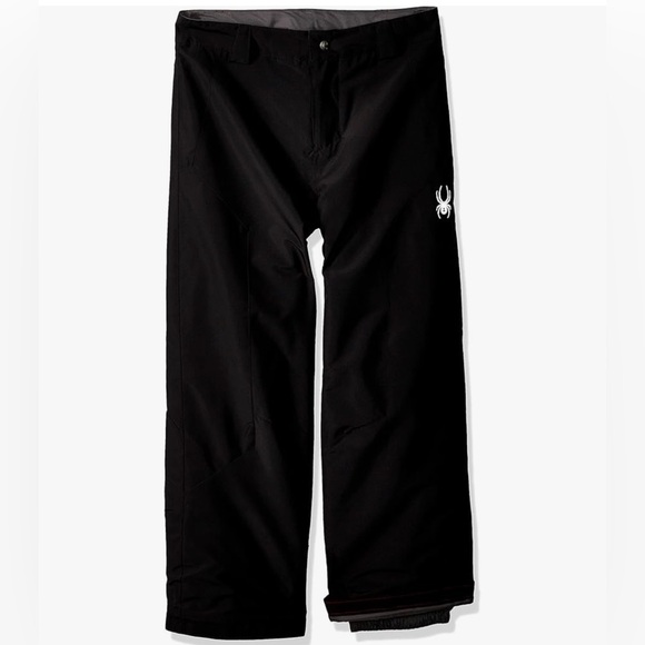 Spyder Boys Black Siege Ski Pant - Size M - Picture 14 of 15
